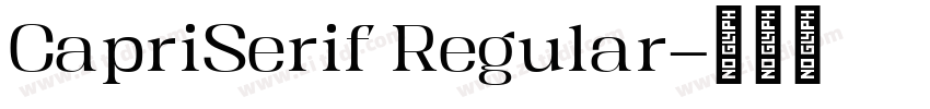 CapriSerif Regular字体转换